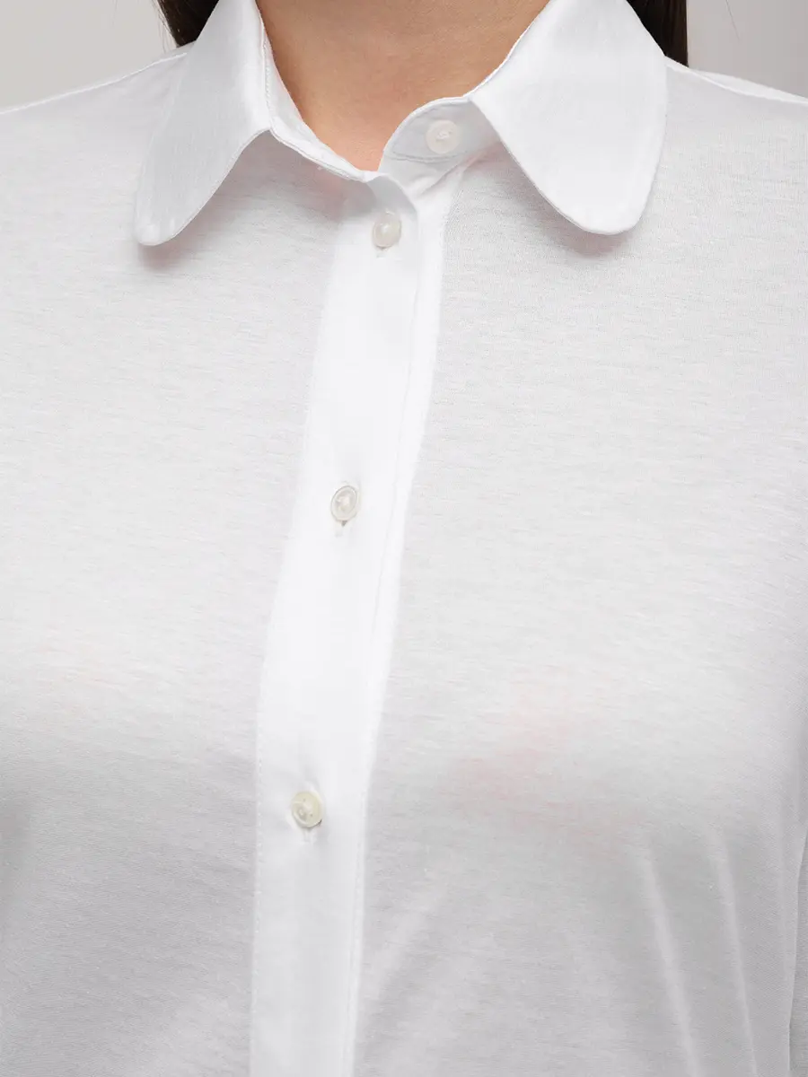 Рубашка хлопковая CIRCOLO 1901 FD3706 000 Белый  Фото 5