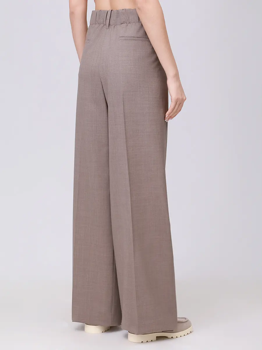 Брюки шерстяные PAUL & SHARK 15354035/090 Коричневый  Фото 3