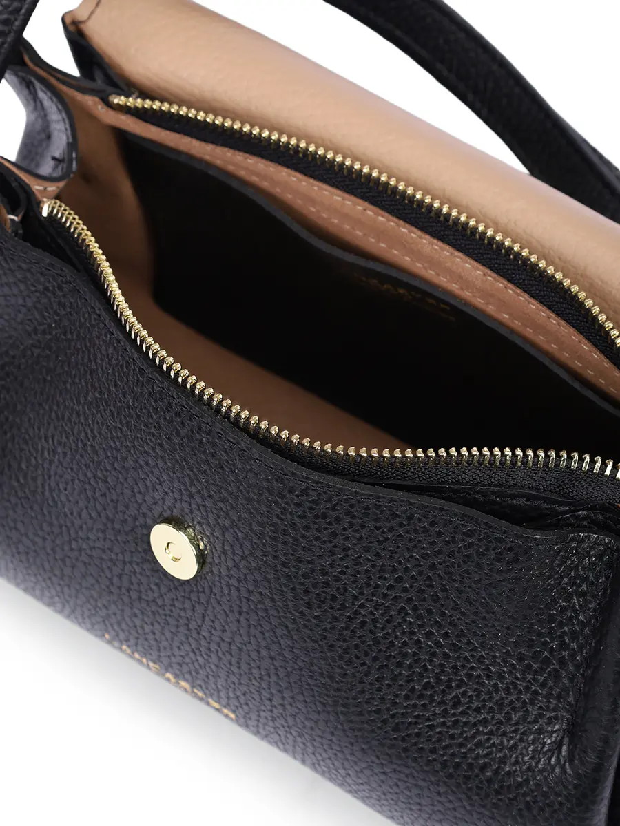 Сумка кожаная LANCASTER 470-88-NOIR_IN_NU Черный  Фото 4