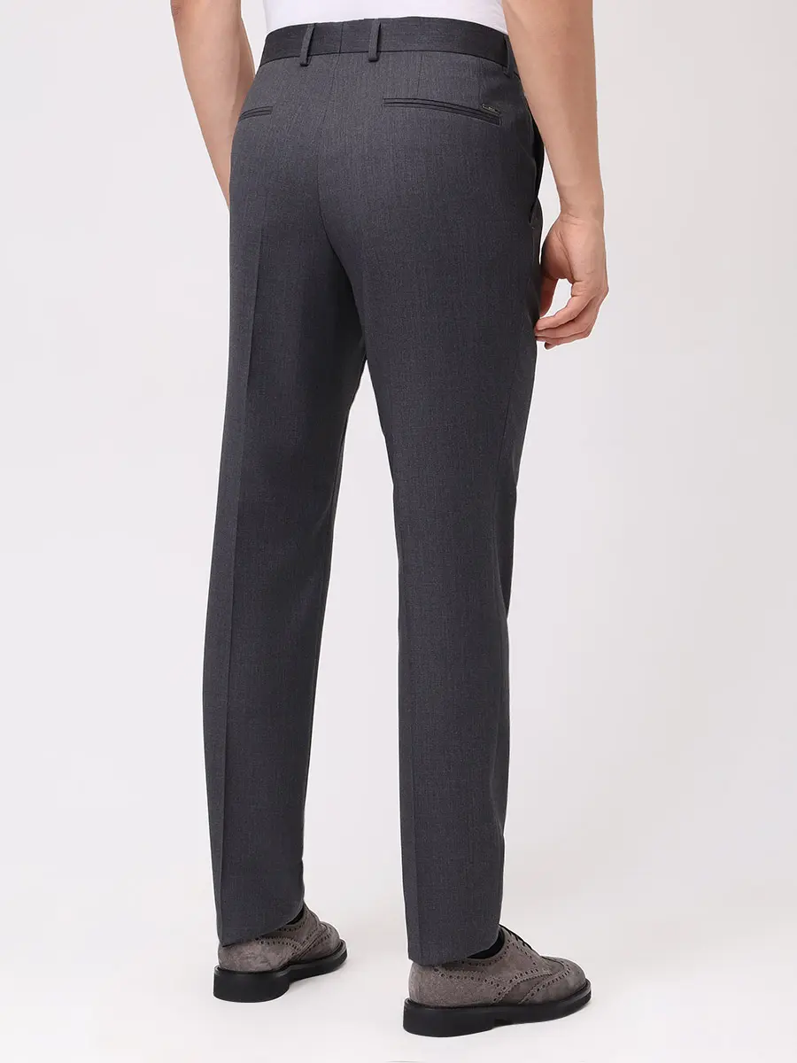 Брюки шерстяные BOSS 50551965/030 Серый  Фото 3