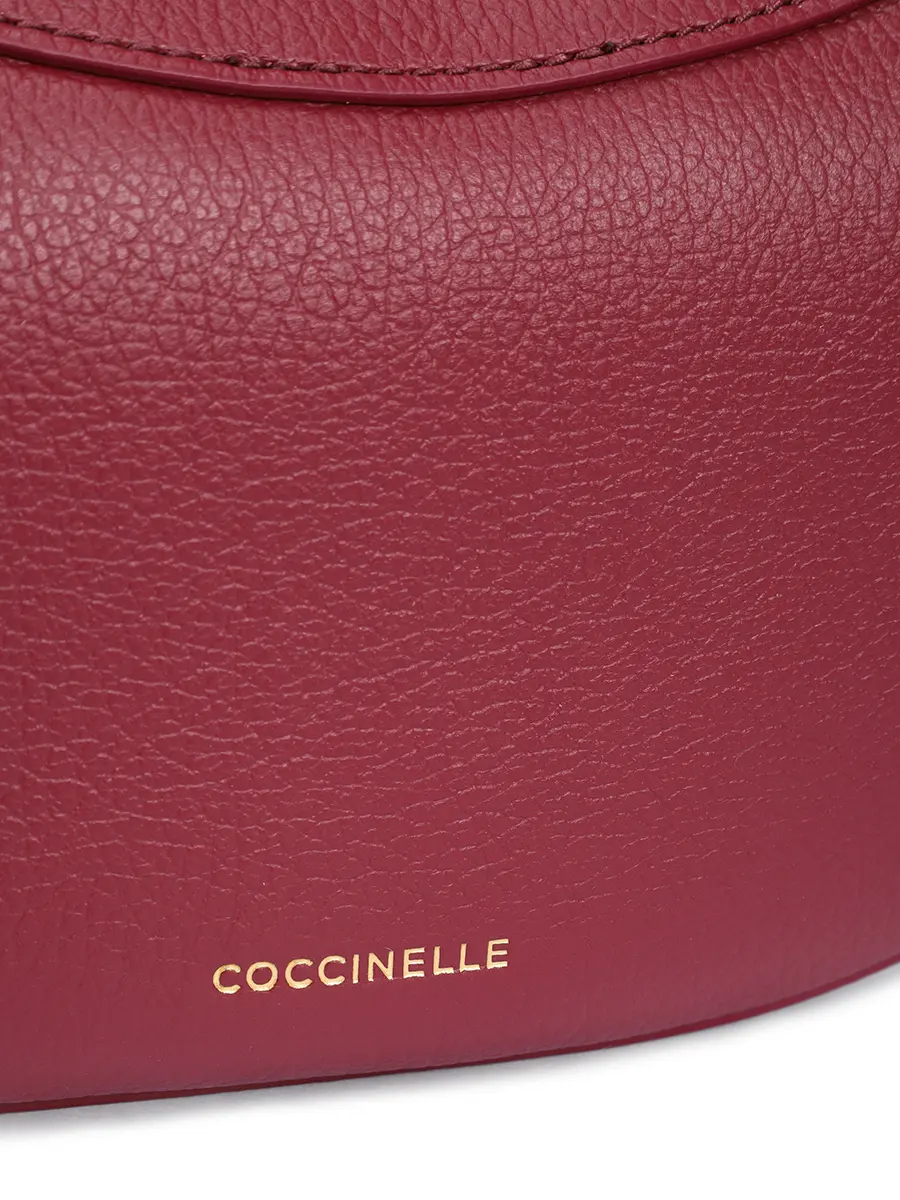 Сумка кожаная Whisper COCCINELLE E5 PIP 53 01 01/R52 Бордовый  Фото 5
