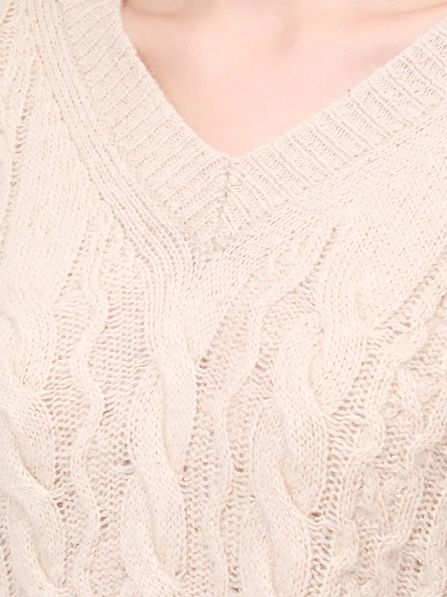 Пуловер шерстяной LORENA ANTONIAZZI I25137VM12B_2988 2280 Бежевый  Фото 5