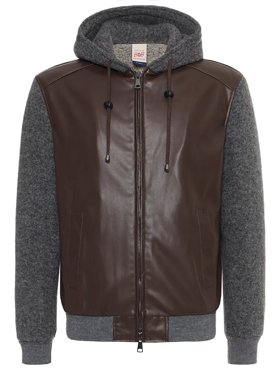 Бомбер комбинированный BOB A26CRYSTAL UNICA Коричневый 