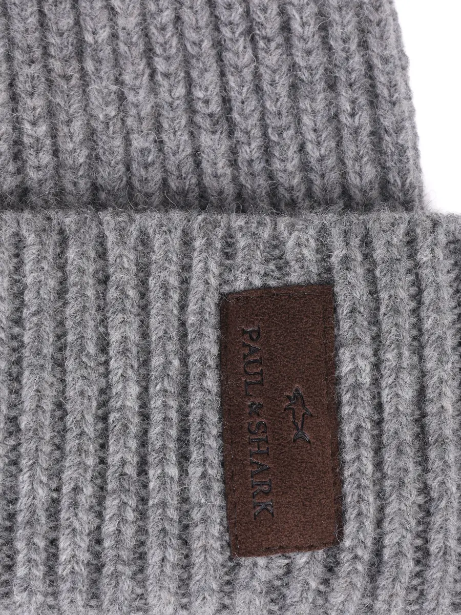 Шапка шерстяная PAUL & SHARK 14317151/691 Серый  Фото 3