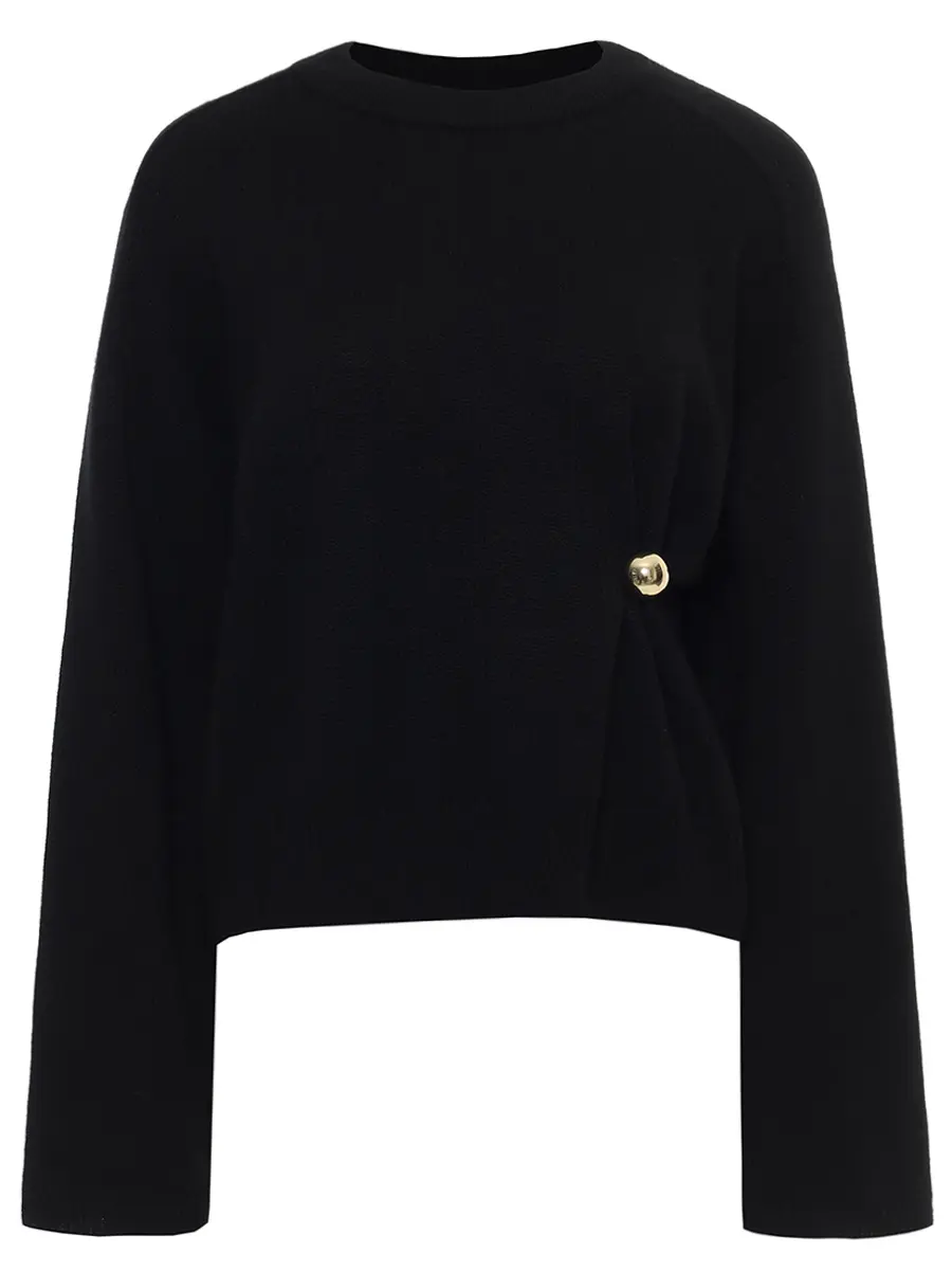 

Джемпер кашемировый, Черный, BILL