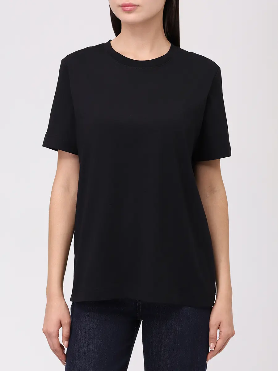 Футболка хлопковая BOSS 50457259/001 Черный  Фото 4