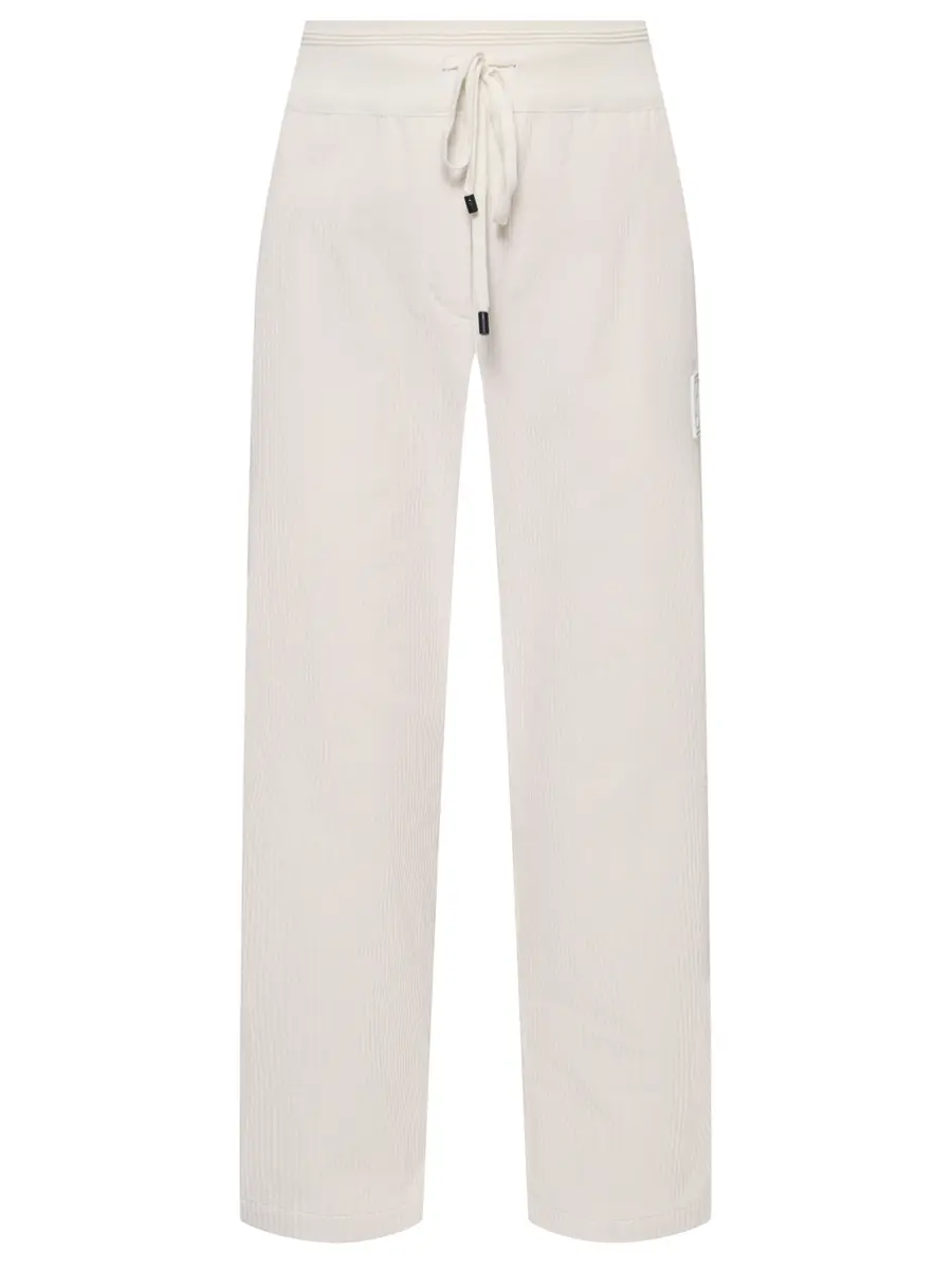 Брюки вельветовые LORENA ANTONIAZZI C2591PA80Q_5118 101 Белый 