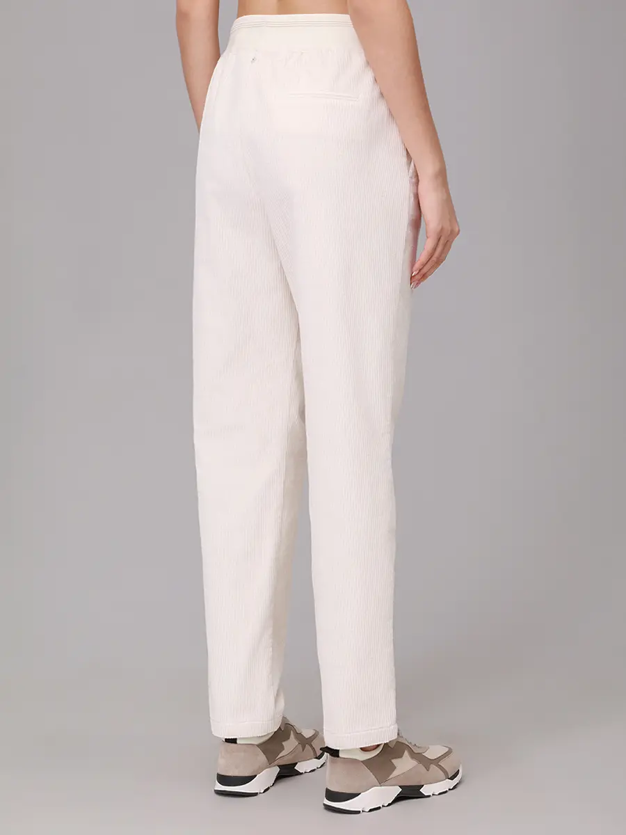 Брюки вельветовые LORENA ANTONIAZZI C2591PA80Q_5118 101 Белый  Фото 3