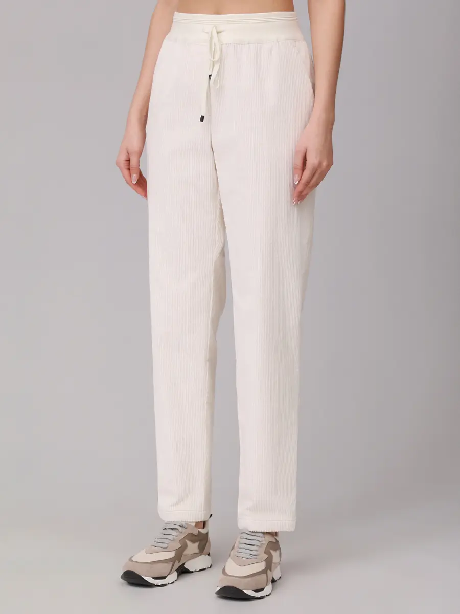 Брюки вельветовые LORENA ANTONIAZZI C2591PA80Q_5118 101 Белый  Фото 4