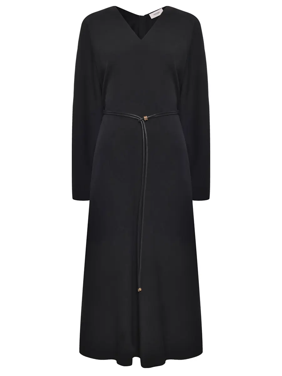 

Платье шерстяное, Черный, TR1008U-UW022U-K09