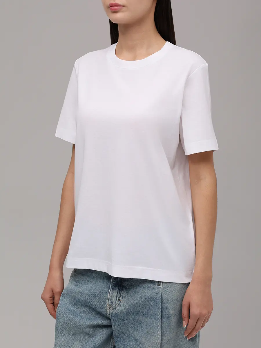 Футболка хлопковая BOSS 50457259/100 Белый  Фото 4