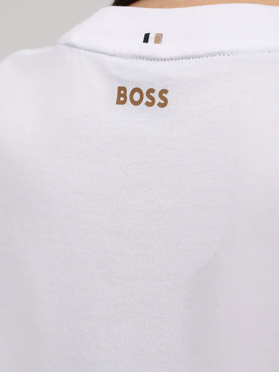 Футболка хлопковая BOSS 50457259/100 Белый  Фото 6