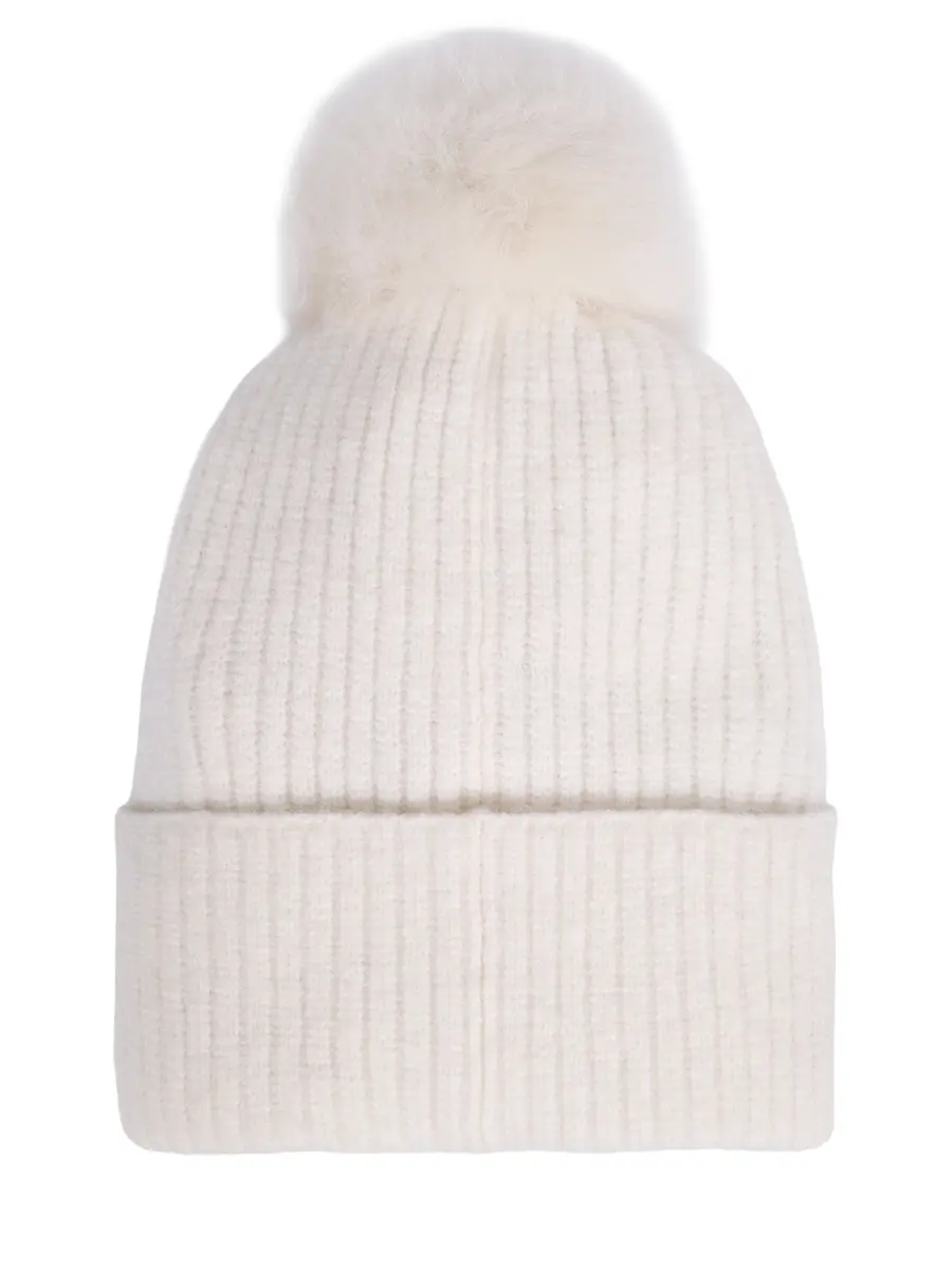 Шапка шерстяная PARAJUMPERS 25WMPAHAHA45/0775 Кремовый  Фото 2