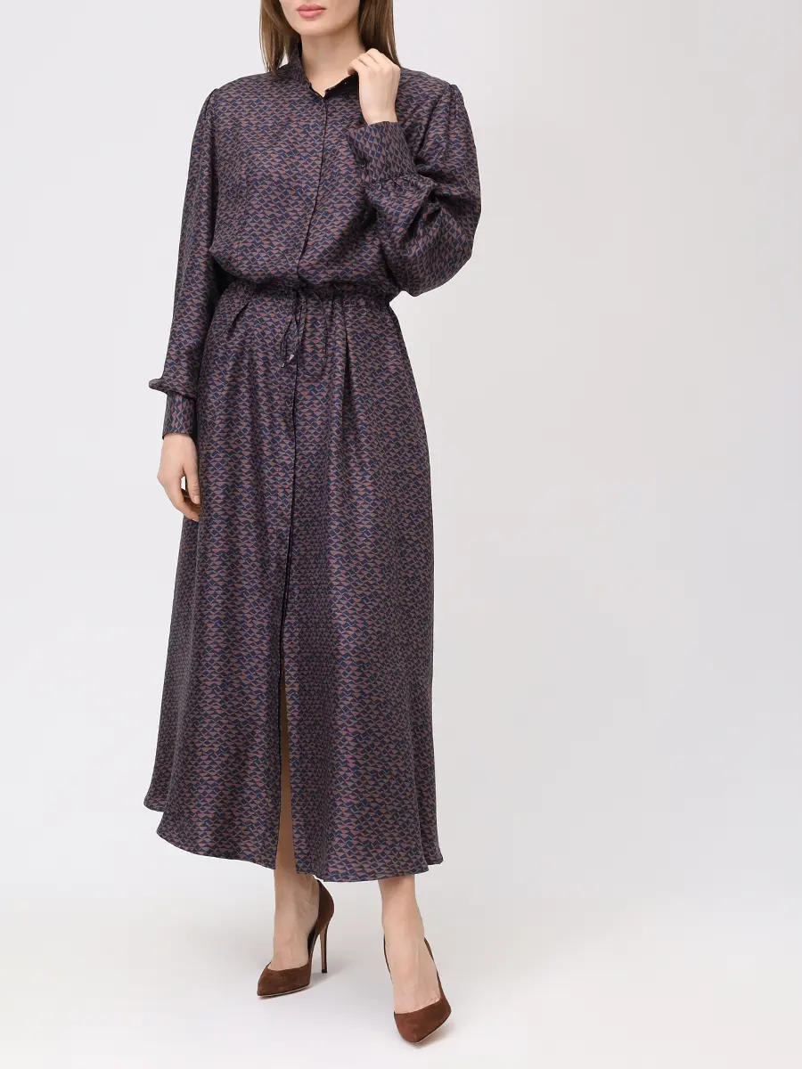 Платье шелковое KITON D52302K0586G08001 Принт  Фото 2