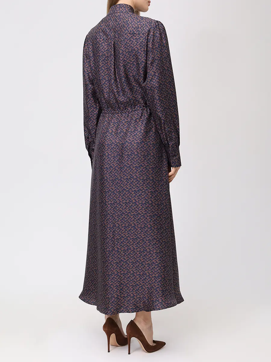 Платье шелковое KITON D52302K0586G08001 Принт  Фото 3