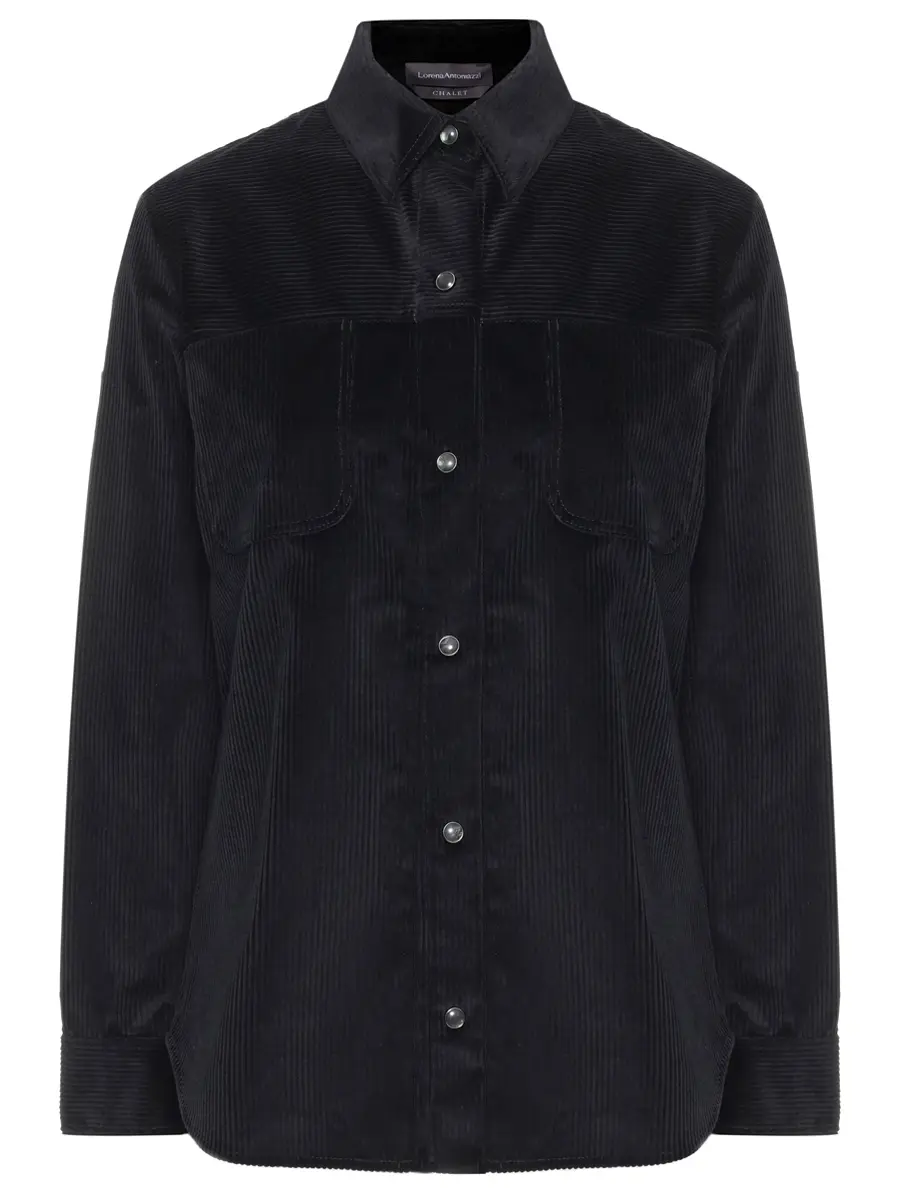 

Рубашка вельветовая, Черный, C2591CA41A_5118 999