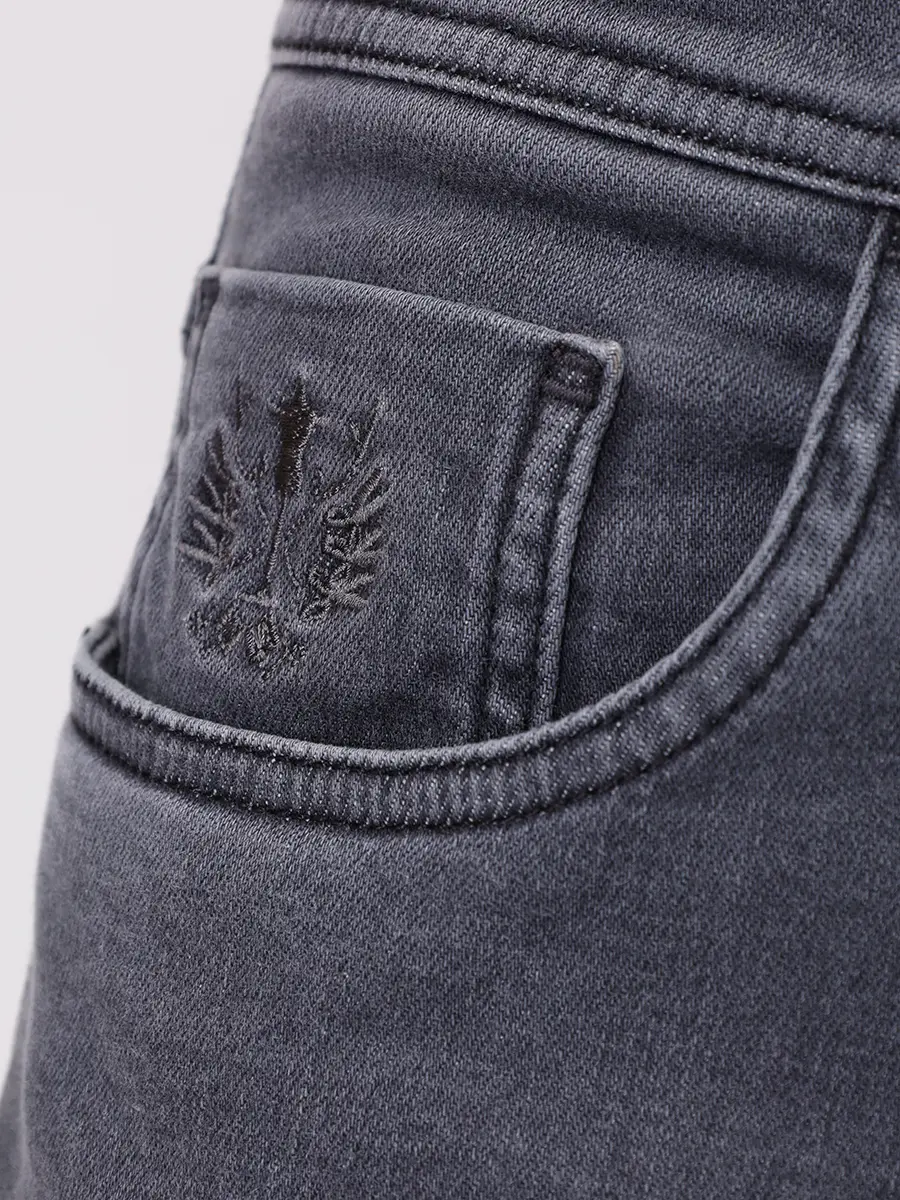 Джинсы Slim Fit хлопковые SCISSOR SCRIPTOR COSTANTINO T326 W2 Серый  Фото 6