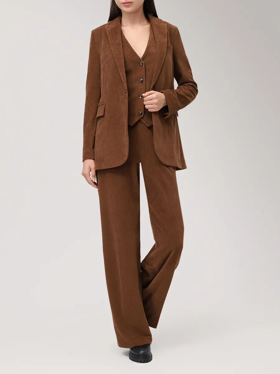 Жилет вельветовый CIRCOLO 1901 FD3642 1171 Коричневый  Фото 2