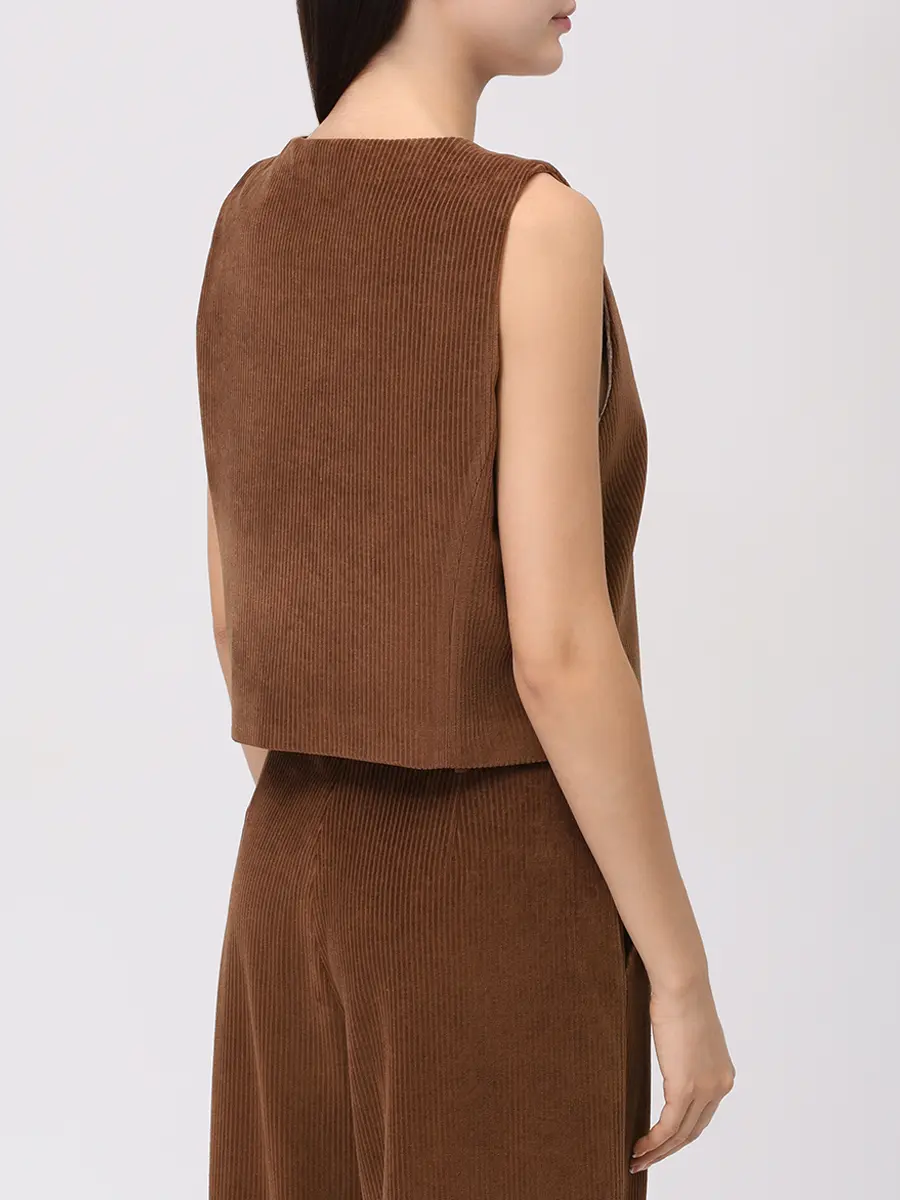 Жилет вельветовый CIRCOLO 1901 FD3642 1171 Коричневый  Фото 3