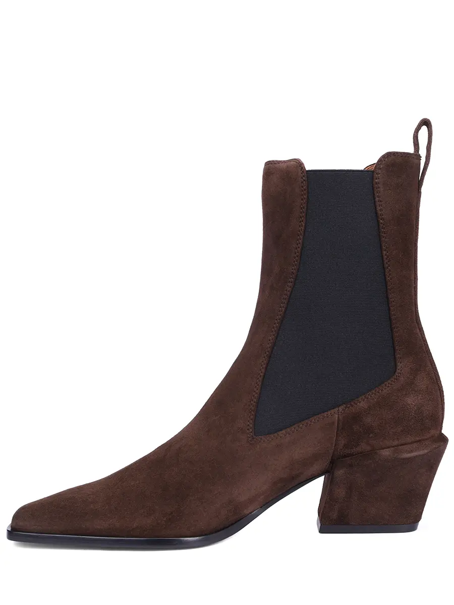 Ботильоны замшевые PARIS TEXAS PX1706-XV003-BETTINA ANKLE BOOT 50 Коричневый  Фото 3