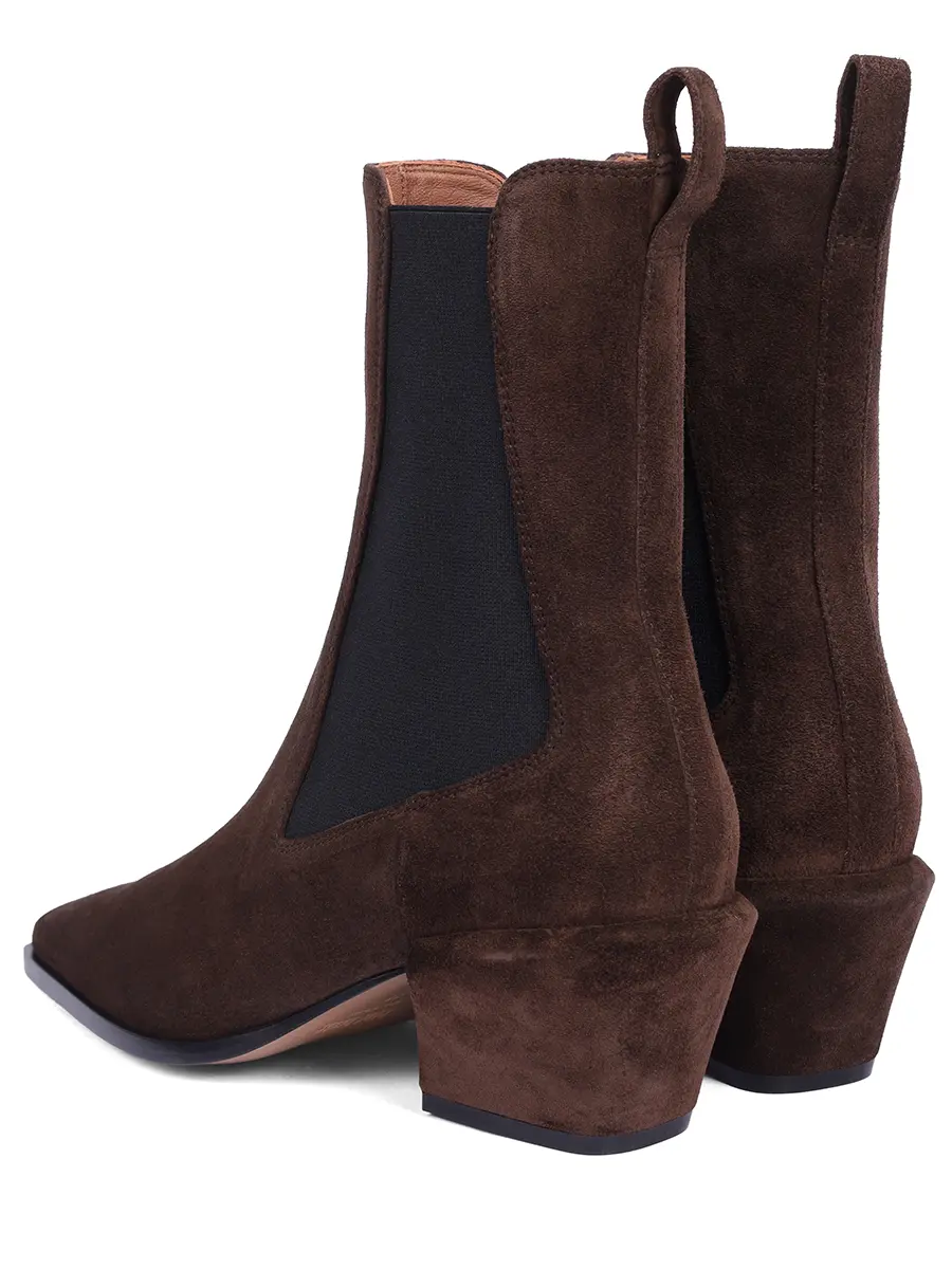 Ботильоны замшевые PARIS TEXAS PX1706-XV003-BETTINA ANKLE BOOT 50 Коричневый  Фото 4