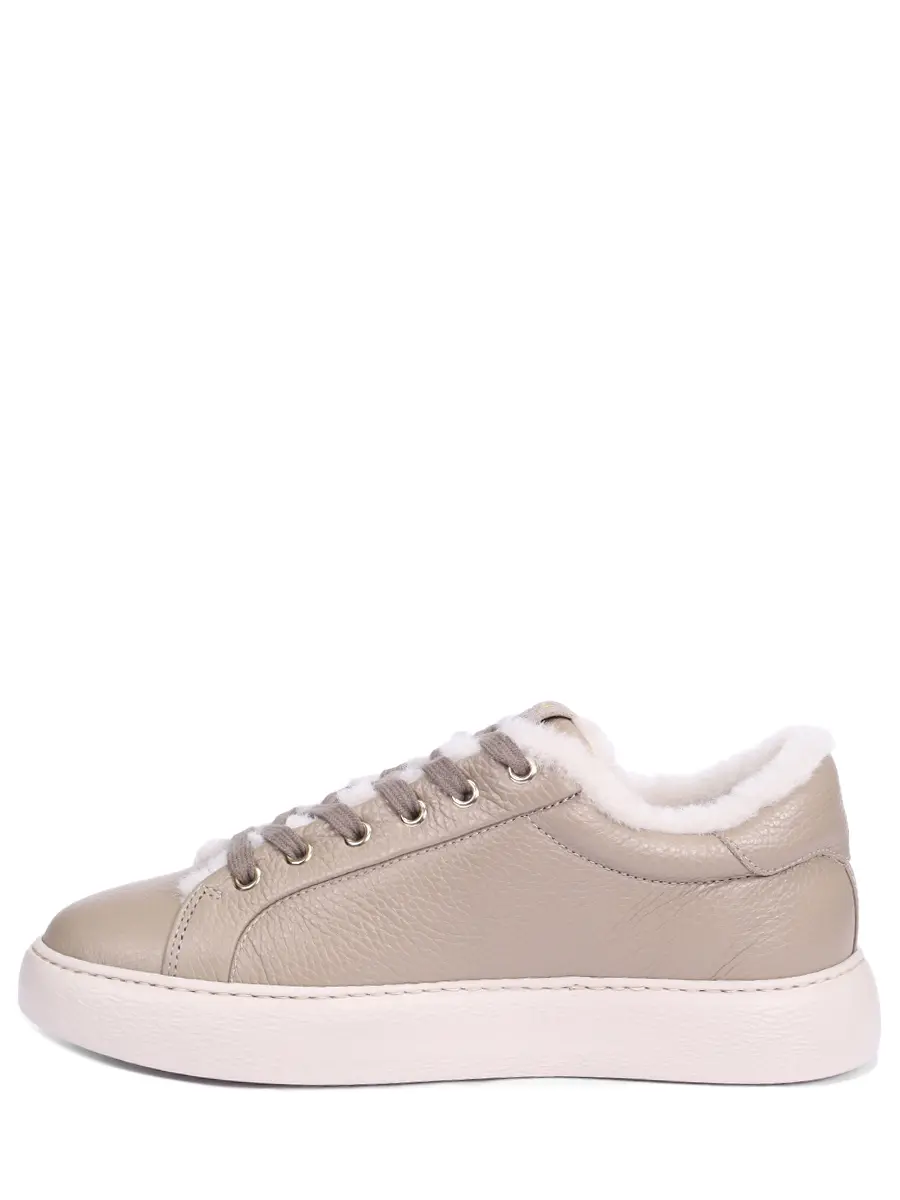 Кеды кожаные на меху STOKTON 220-D Светло- Коричневый  Фото 3