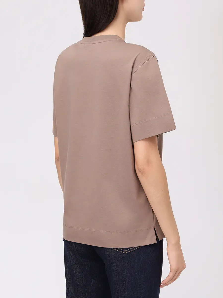 Футболка хлопковая BOSS 50551443/247 Коричневый  Фото 3