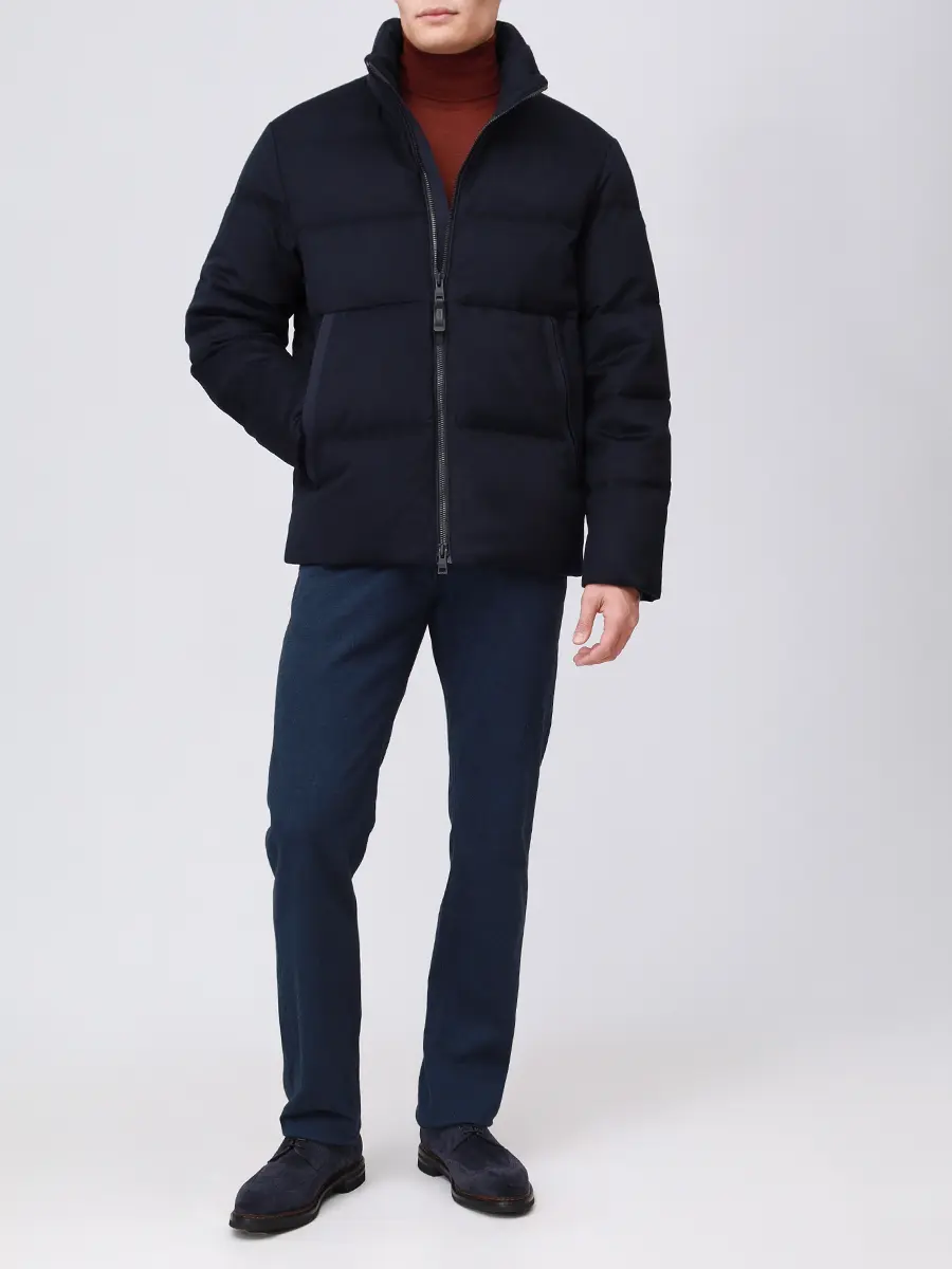 Пуховик стеганый DUNO THEUS 801 Синий  Фото 2