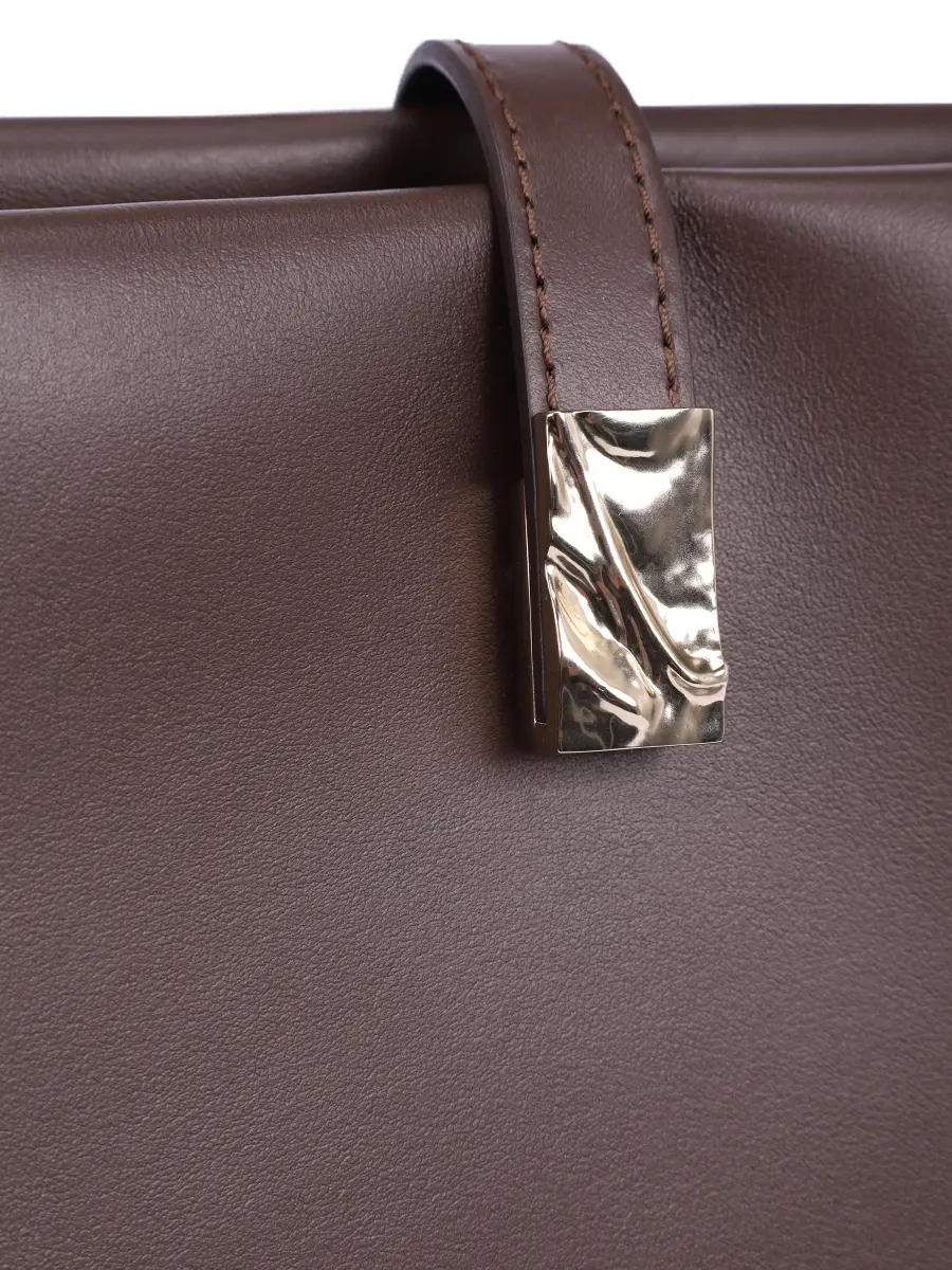 Сумка-тоут кожаная Cary LOULOU DE SAISON CARY Коричневый  Фото 5