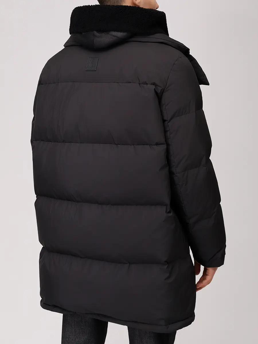 Пуховик стеганый YVES SALOMON 26W26WHM01594J17W C99 Черный  Фото 3
