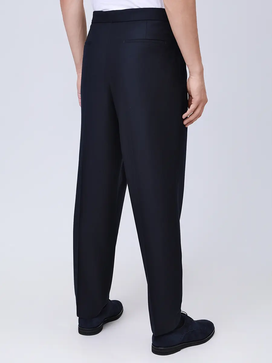 Брюки шерстяные BOSS 50551829/404 Синий  Фото 3