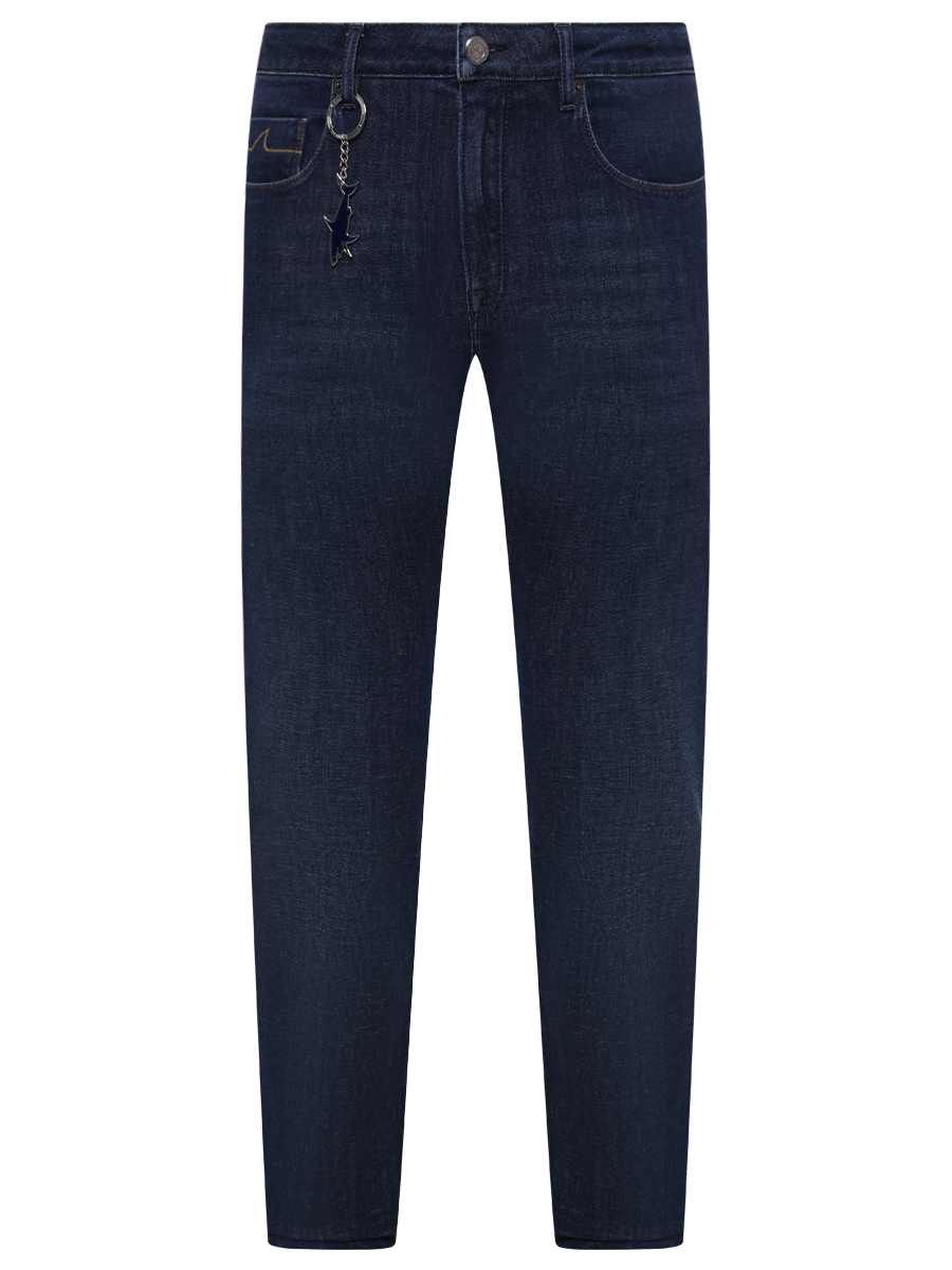 Джинсы Regular Fit хлопковые PAUL & SHARK 15314141/J03 Синий 