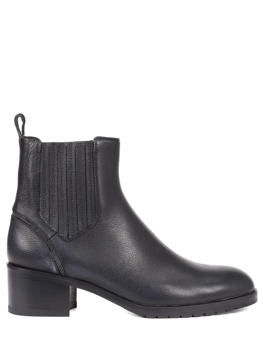 

Ботильоны кожаные, Черный, DD8833ROXAPF804NN00