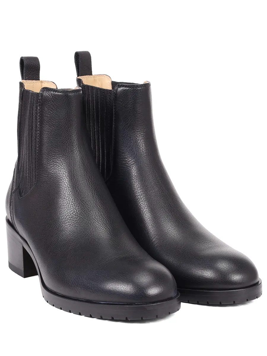 Ботильоны кожаные DOUCAL`S DD8833ROXAPF804NN00 Черный  Фото 2