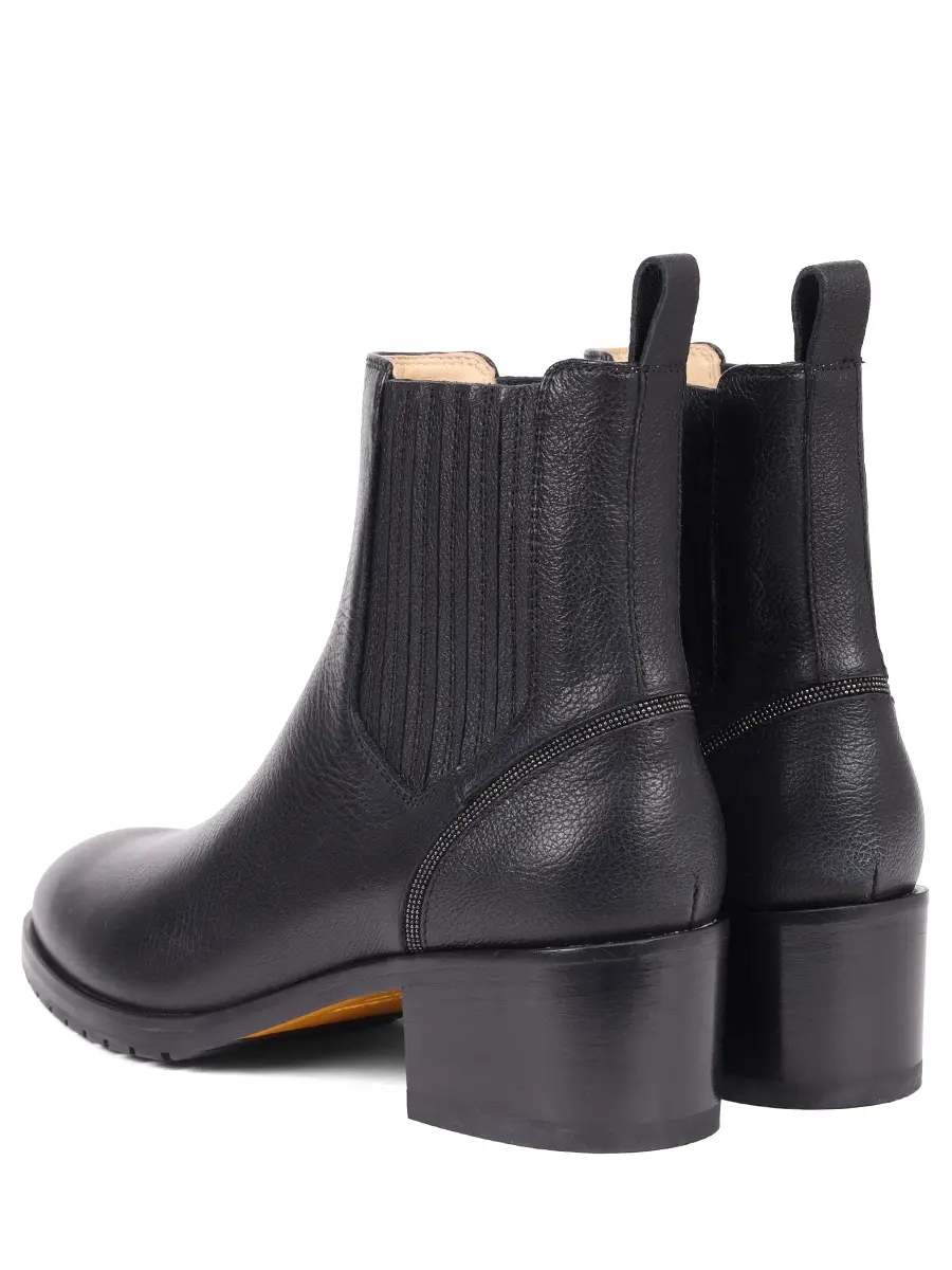 Ботильоны кожаные DOUCAL`S DD8833ROXAPF804NN00 Черный  Фото 4