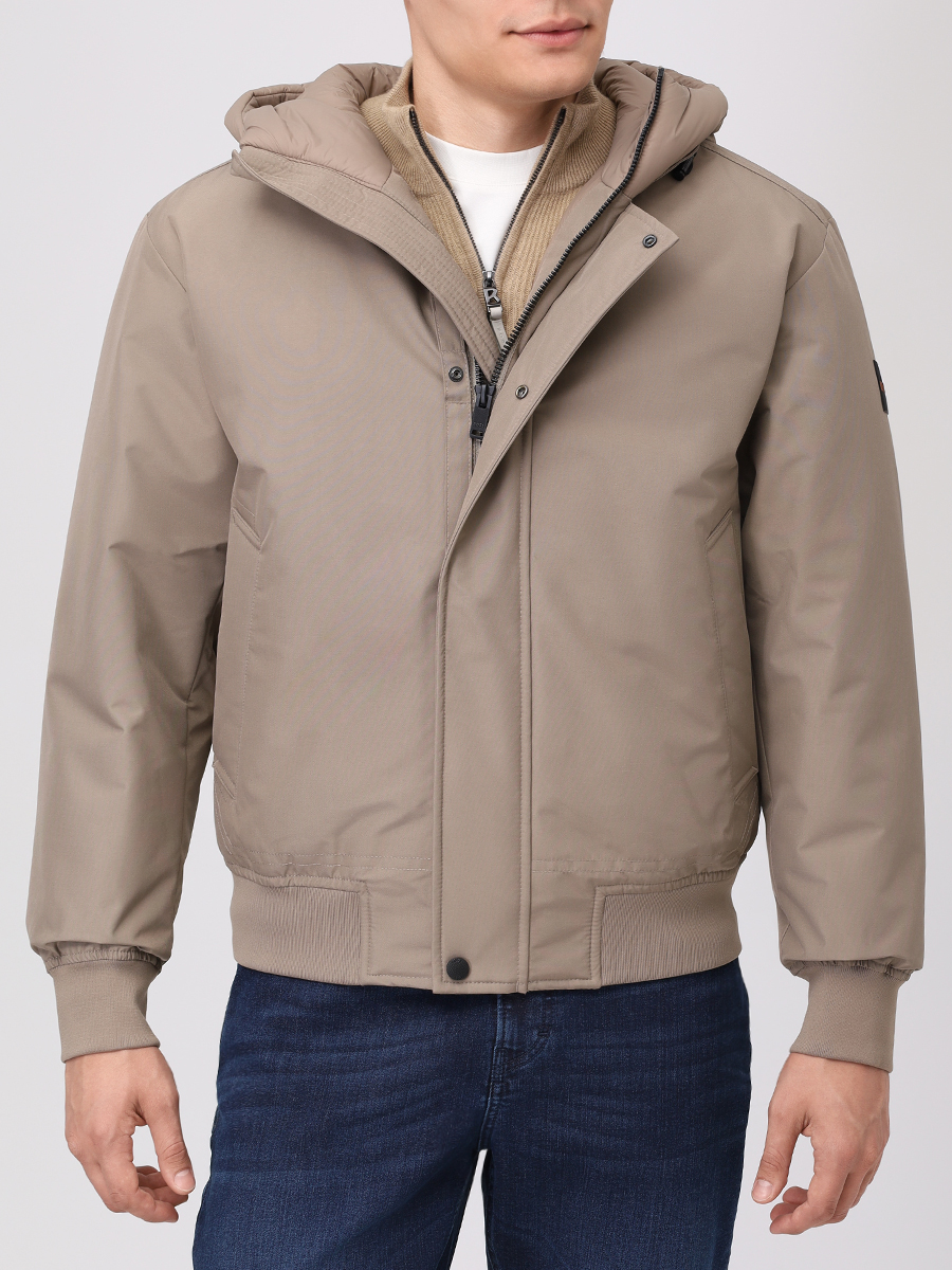 

Куртка однотонная, Бежевый, 50547099/346