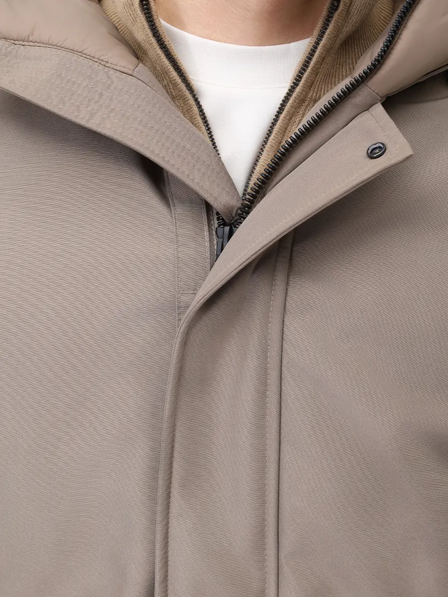 Куртка однотонная BOSS 50547099/346 Бежевый  Фото 5