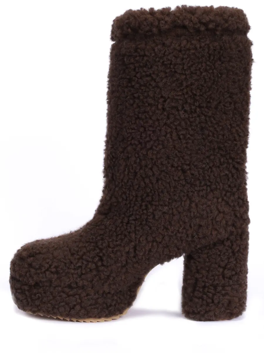 Сапоги из шерсти INUIKII 1002.018.0011.150 Коричневый  Фото 3