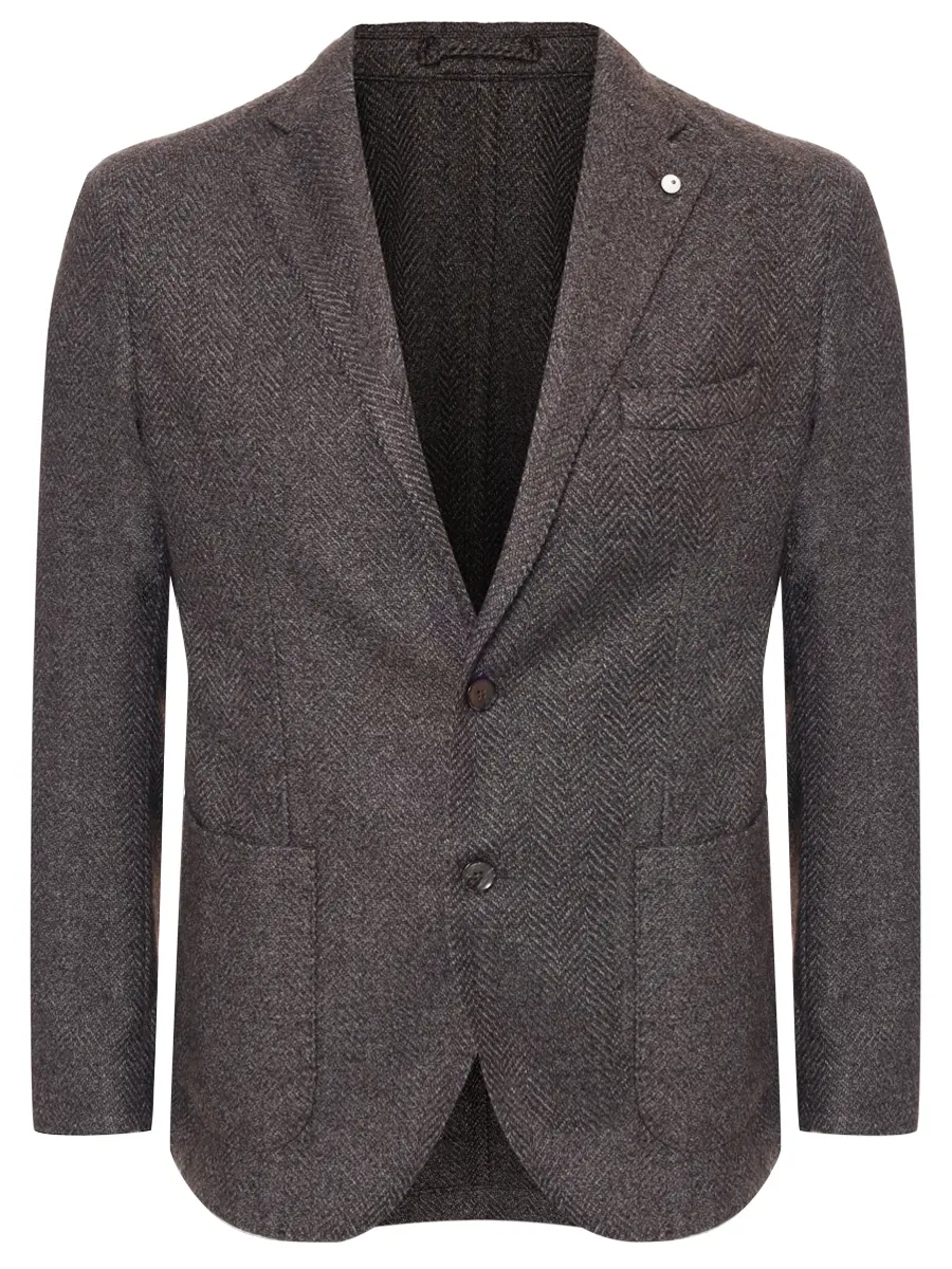 

Пиджак из шерсти и хлопка, Коричневый, 55515/2/2887