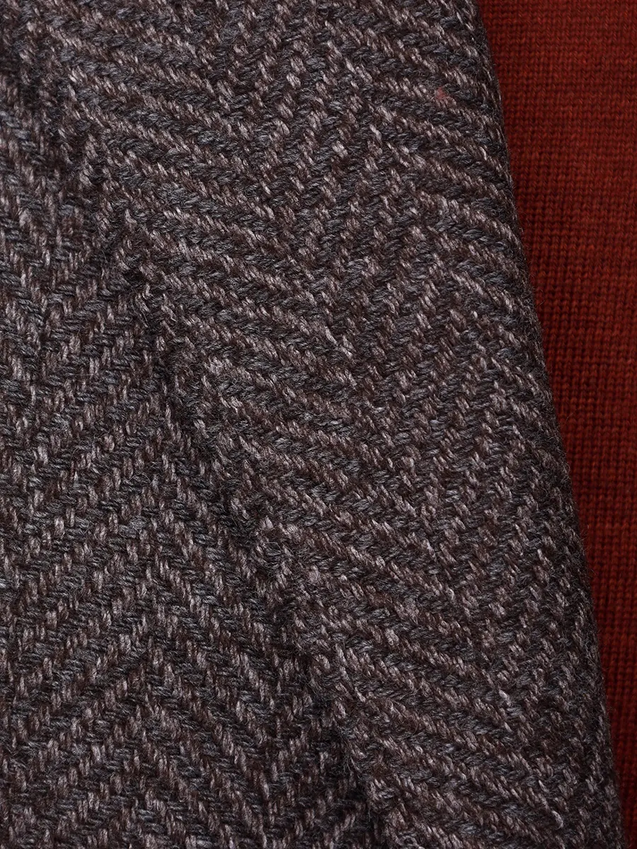 Пиджак из шерсти и хлопка L.B.M. 1911 55515/2/2887 Коричневый  Фото 6