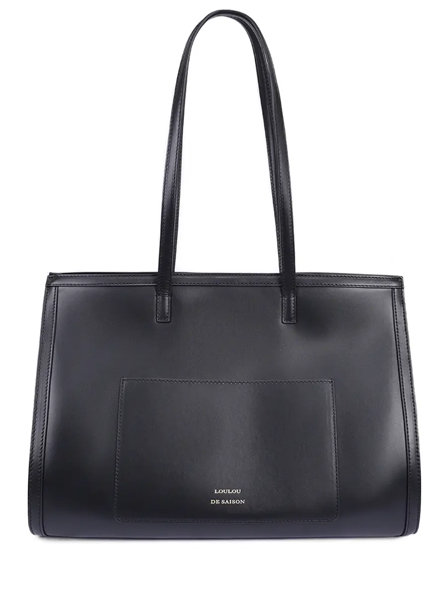 

Сумка-тоут кожаная Anyla, Черный, ANYLA