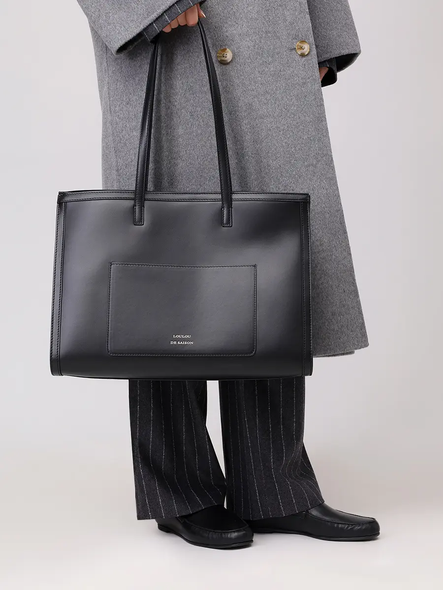Сумка-тоут кожаная Anyla LOULOU DE SAISON ANYLA Черный  Фото 2