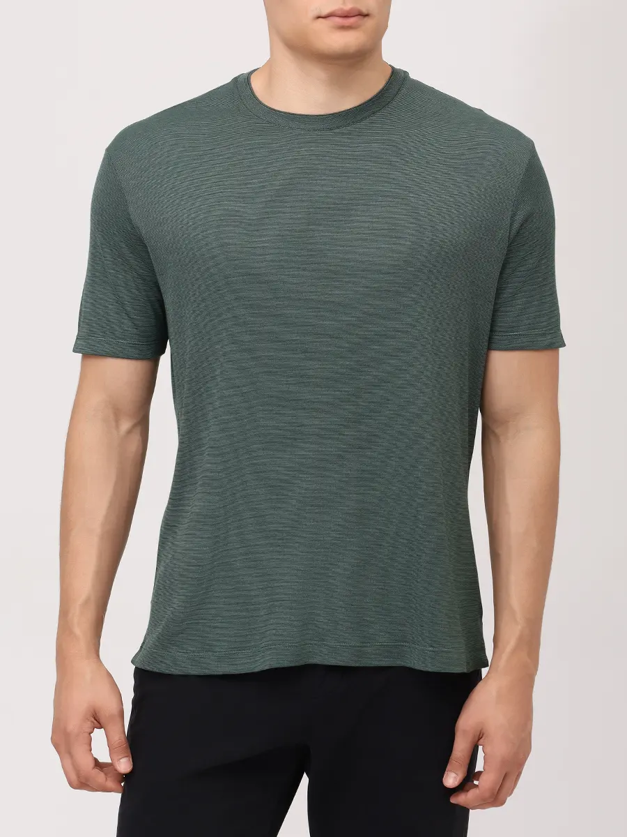 Футболка из хлопка и лиоцелла PAUL & SHARK 15311602/513 Зеленый  Фото 4