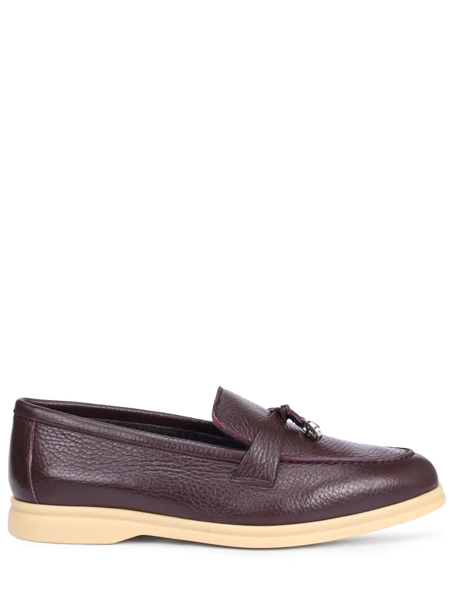 

Лоферы кожаные на байке, Бордовый, BD334Q-CM-389