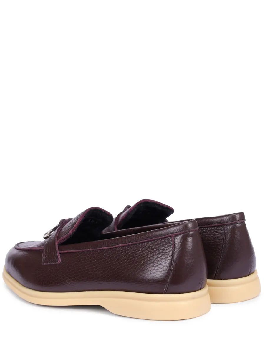 

Лоферы кожаные на байке, Бордовый, BD334Q-CM-389