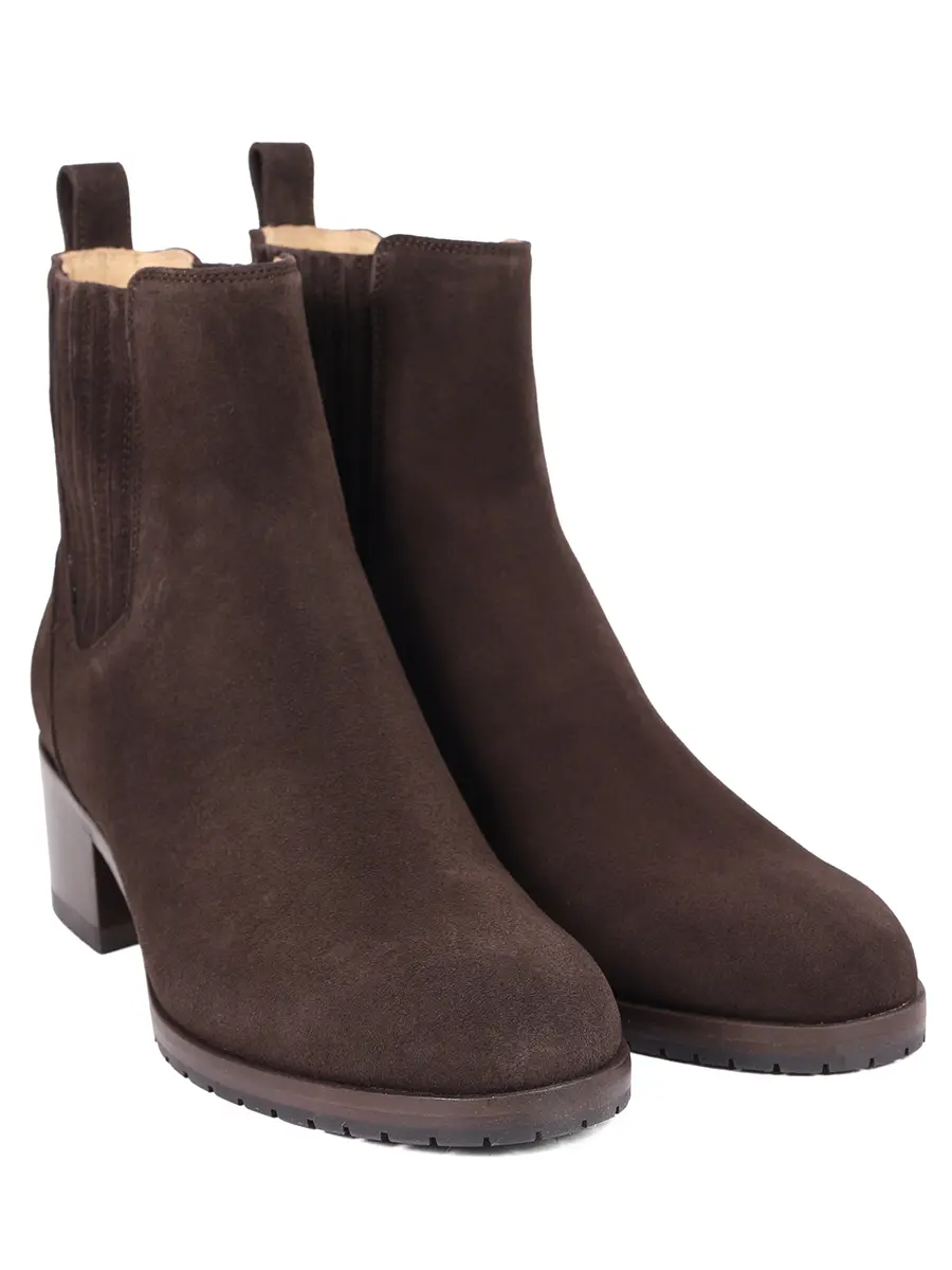 Ботильоны замшевые DOUCAL`S DD8834ROXAUF252TL03 Коричневый  Фото 2