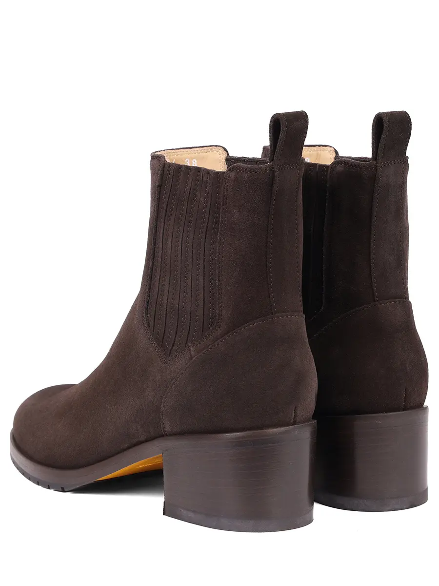 Ботильоны замшевые DOUCAL`S DD8834ROXAUF252TL03 Коричневый  Фото 4