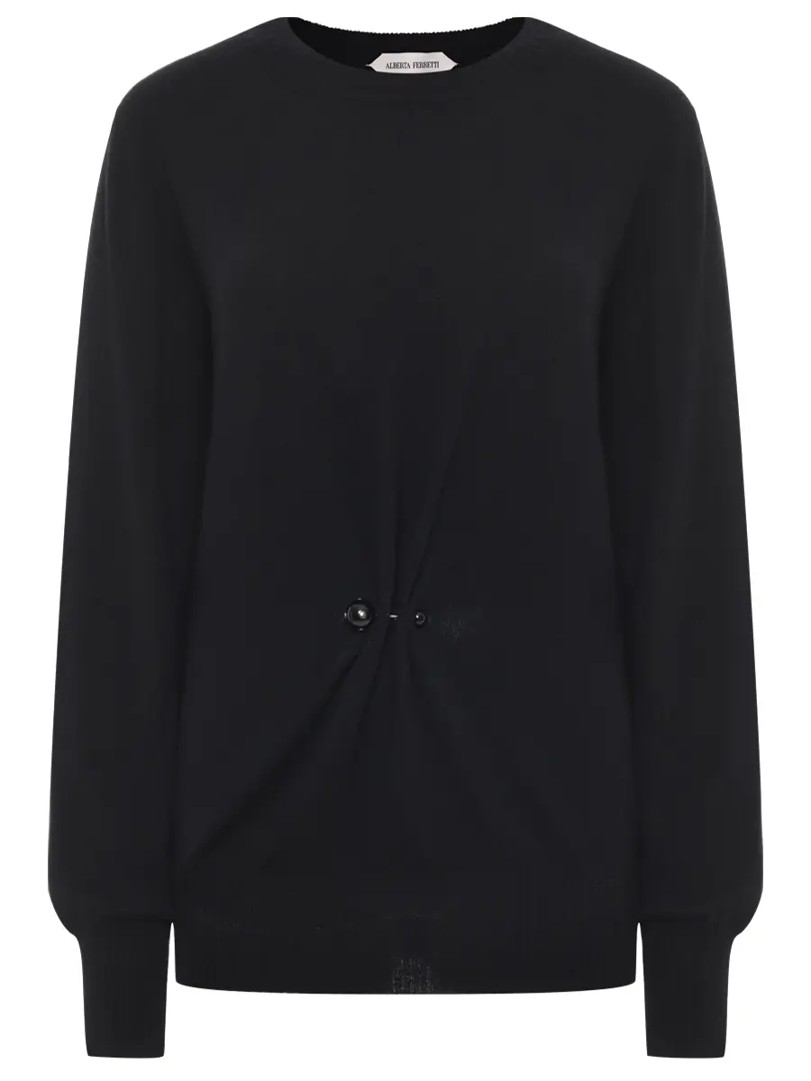 Джемпер кашемировый ALBERTA FERRETTI A093366050555 Черный 