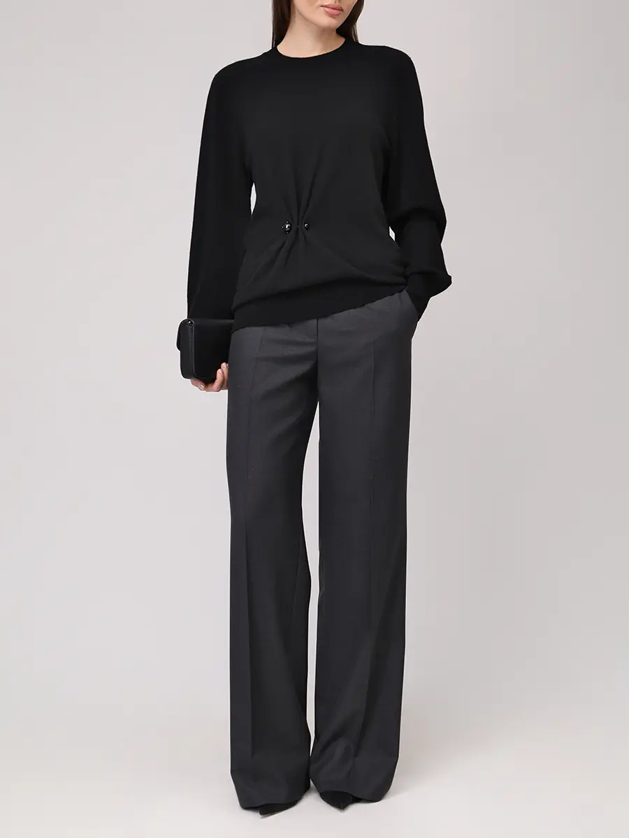 Джемпер кашемировый ALBERTA FERRETTI A093366050555 Черный  Фото 2