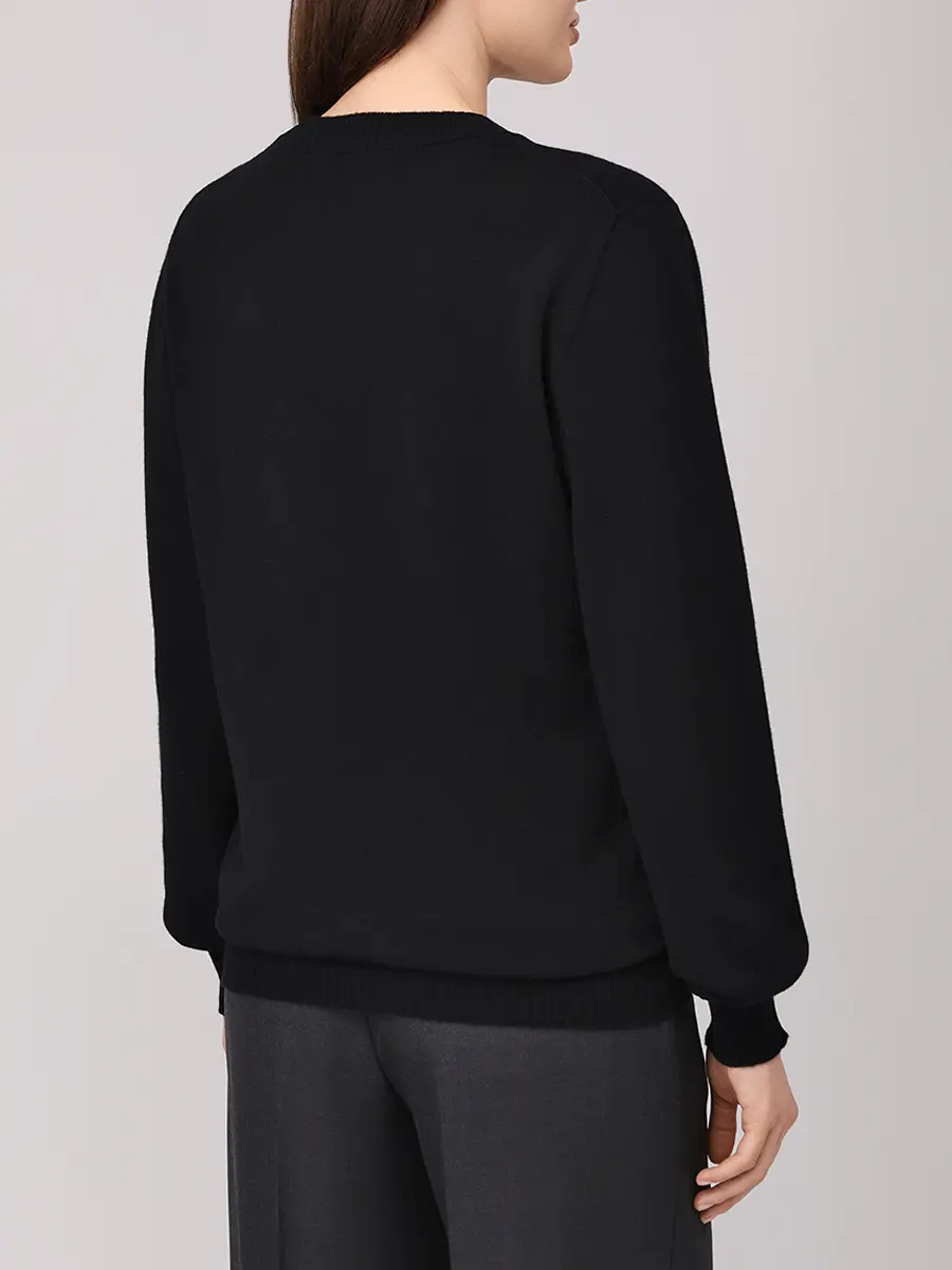 Джемпер кашемировый ALBERTA FERRETTI A093366050555 Черный  Фото 3